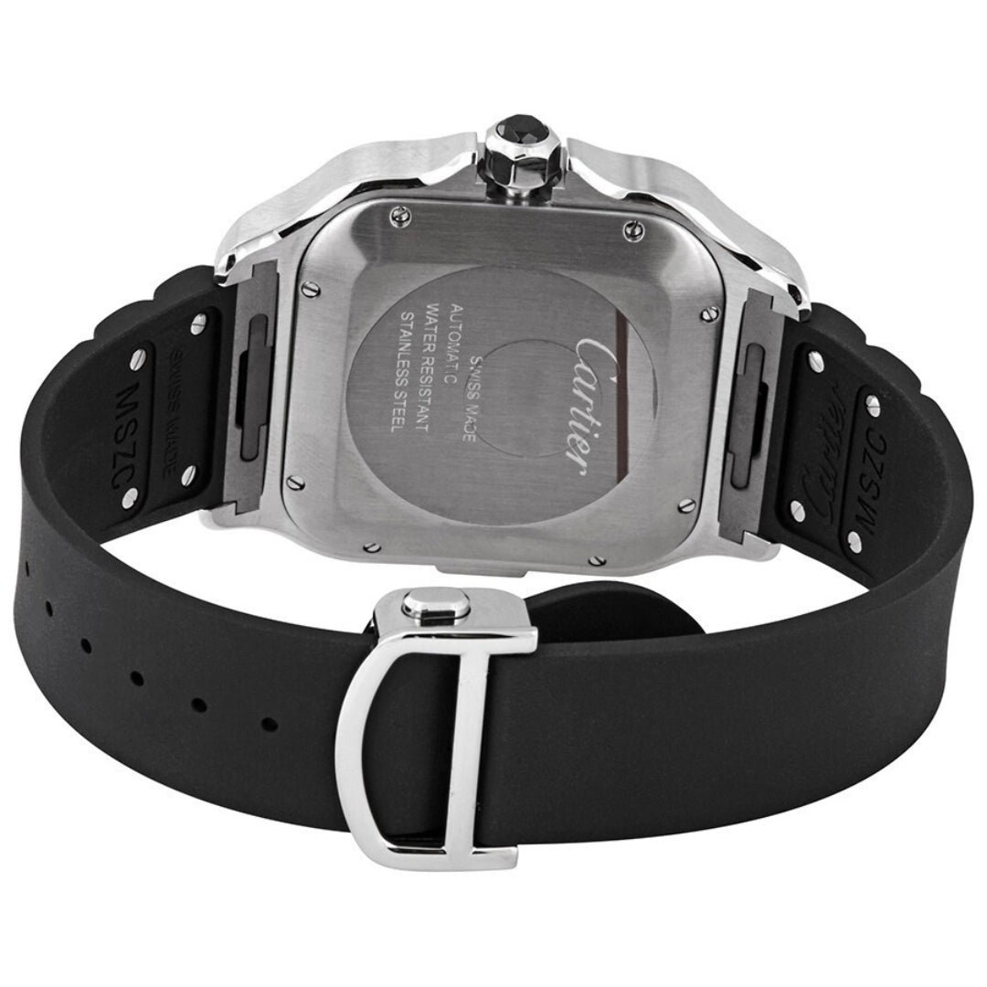 Cartier Santos XL Chronograph WSSA0017 – 43mm Automatic Men’s Watch, Silver Dial, Black ADLC Bezel