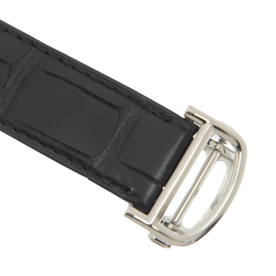 Cartier Ballon Bleu de Cartier WSBB0026 – 42mm Men’s Automatic Watch, Silver Dial, Black Leather Strap, Stainless Steel Case