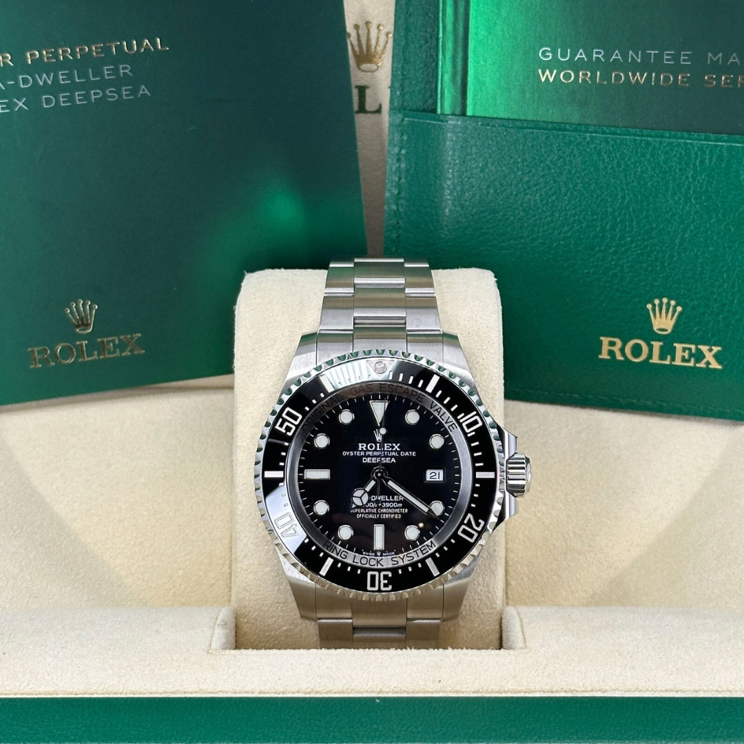 Rolex Deepsea 44mm Black Dial Ceramic Bezel Stainless Steel Men's Watch 126660-0001