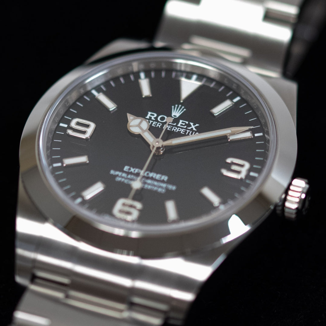 Rolex Explorer 214270 39mm Men’s Automatic Watch – Black Dial, Oystersteel Case, Calibre 3132 Movement