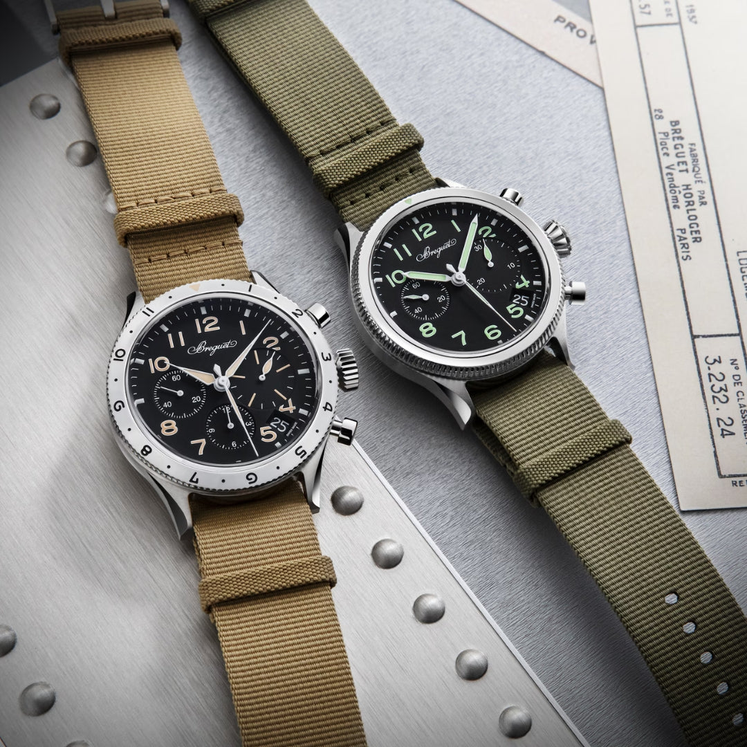 Breguet Type XX 2067ST/92/3WU Men's 42mm Automatic Chronograph – Stainless Steel, Black Dial, Brown Leather Strap, Calibre 728