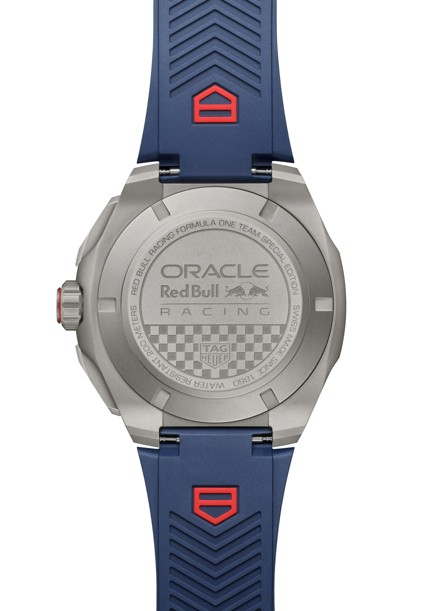 Tag Heuer Formula 1 CBZ2080.FT8091 Red Bull Racing Men's 44mm Automatic Chronograph – Titanium Case, Blue Rubber Strap, 200M