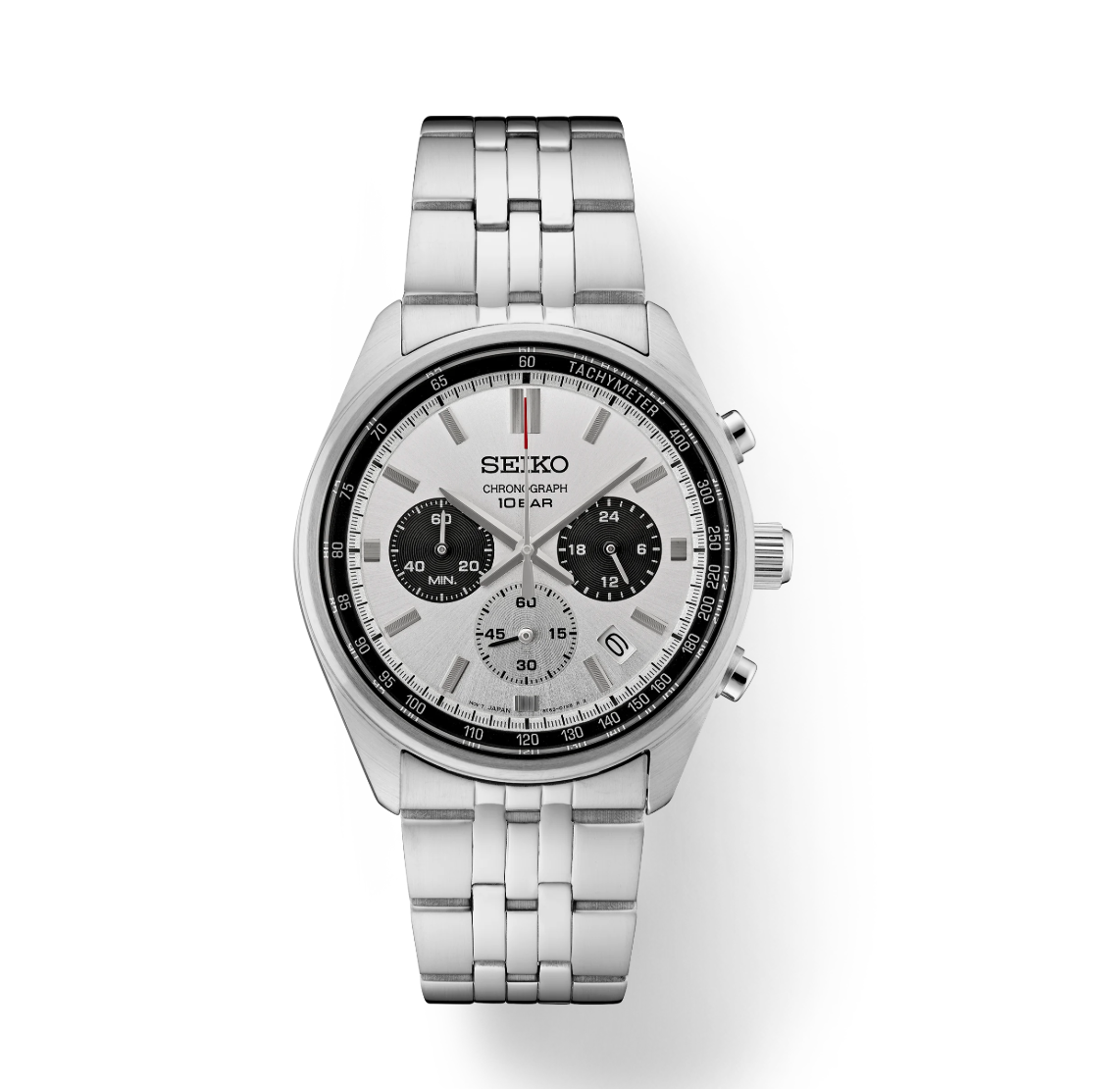 Seiko Chronograph Quartz White Dial Men's Watch SSB425P1