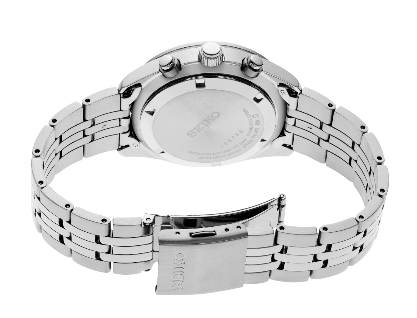 Seiko Chronograph Quartz White Dial Men's Watch SSB425P1