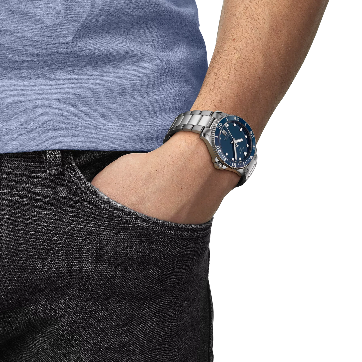 Tissot Seastar 1000 Quartz Dive Watch with Blue Dial & Blue Bezel T120.410.11.041.00
