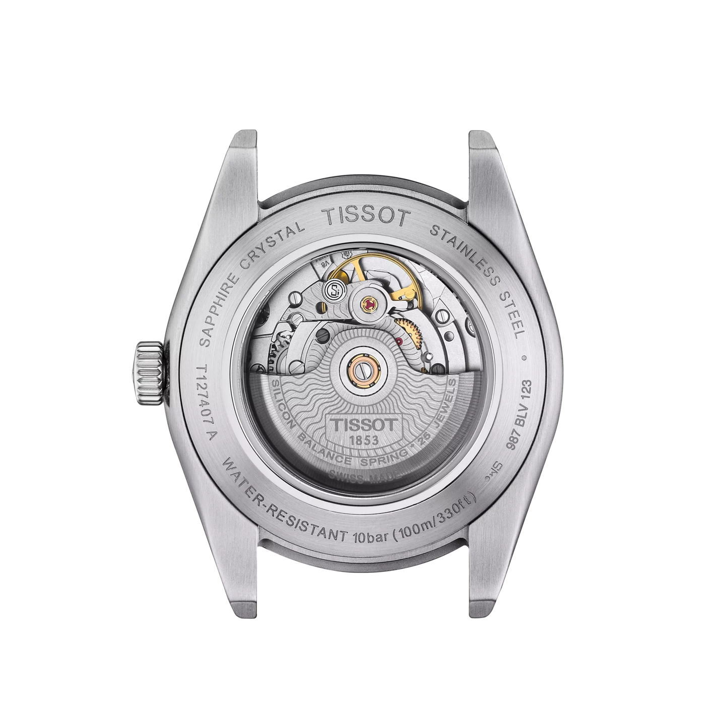 Tissot Gentleman Powermatic 80 Black Dial Brown Leather Automatic Watch T127.407.16.051.01