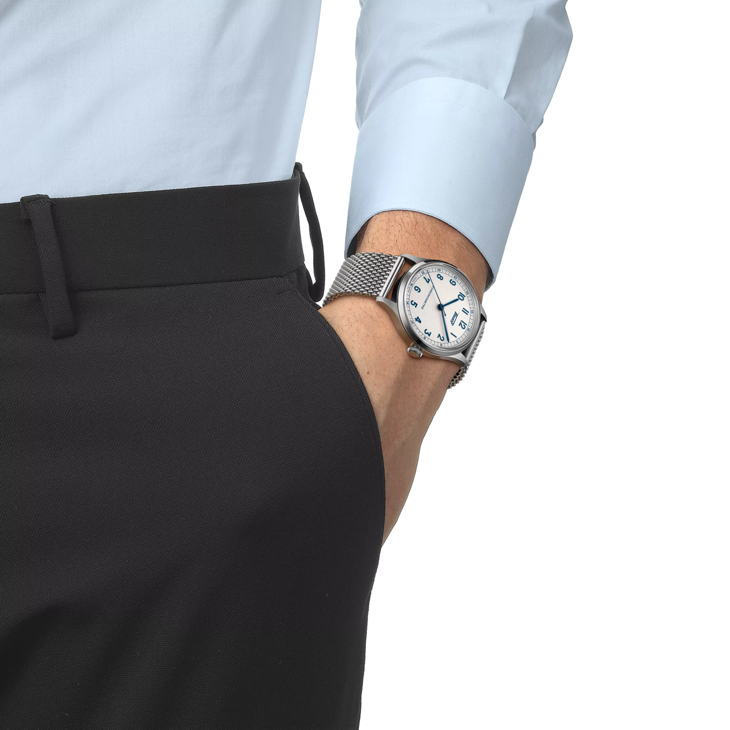 Tissot Heritage 1938 Silver Dial Blue Leather Strap Automatic Men's Watch T142.464.16.032.00