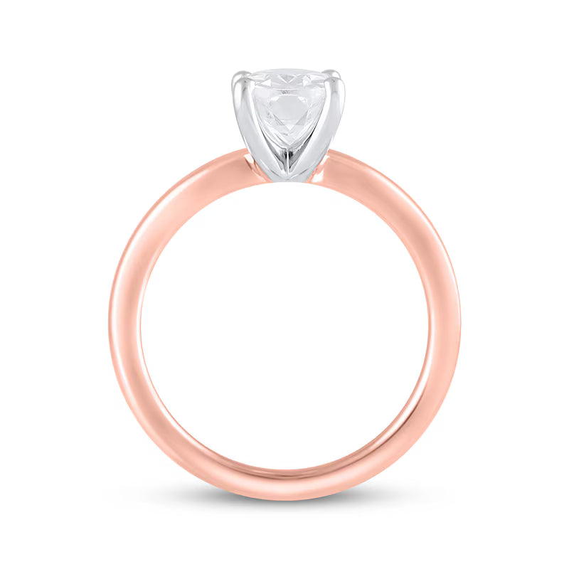 1-1/2 CT. T.W. Princess-Cut Lab-Grown Diamond Solitaire Ring (14K Rose Gold)