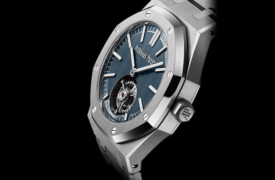 Audemars Piguet Royal Oak Tourbillon Automatic Blue Dial Titanium Men’s Watch 26730TI.OO.1320TI.02