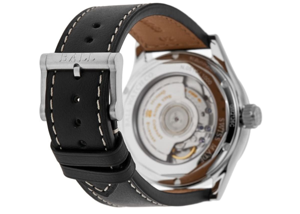 Ball Engineer Master II Voyager GM2126C-LJ-BK – Men's 40mm Swiss Automatic GMT Watch with Black Dial, Leather Strap & Limited Edition Design