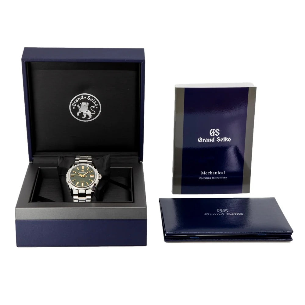 Grand Seiko Heritage 40mm Green Dial Stainless Steel Automatic Watch with Gold Hands SBGH271G
