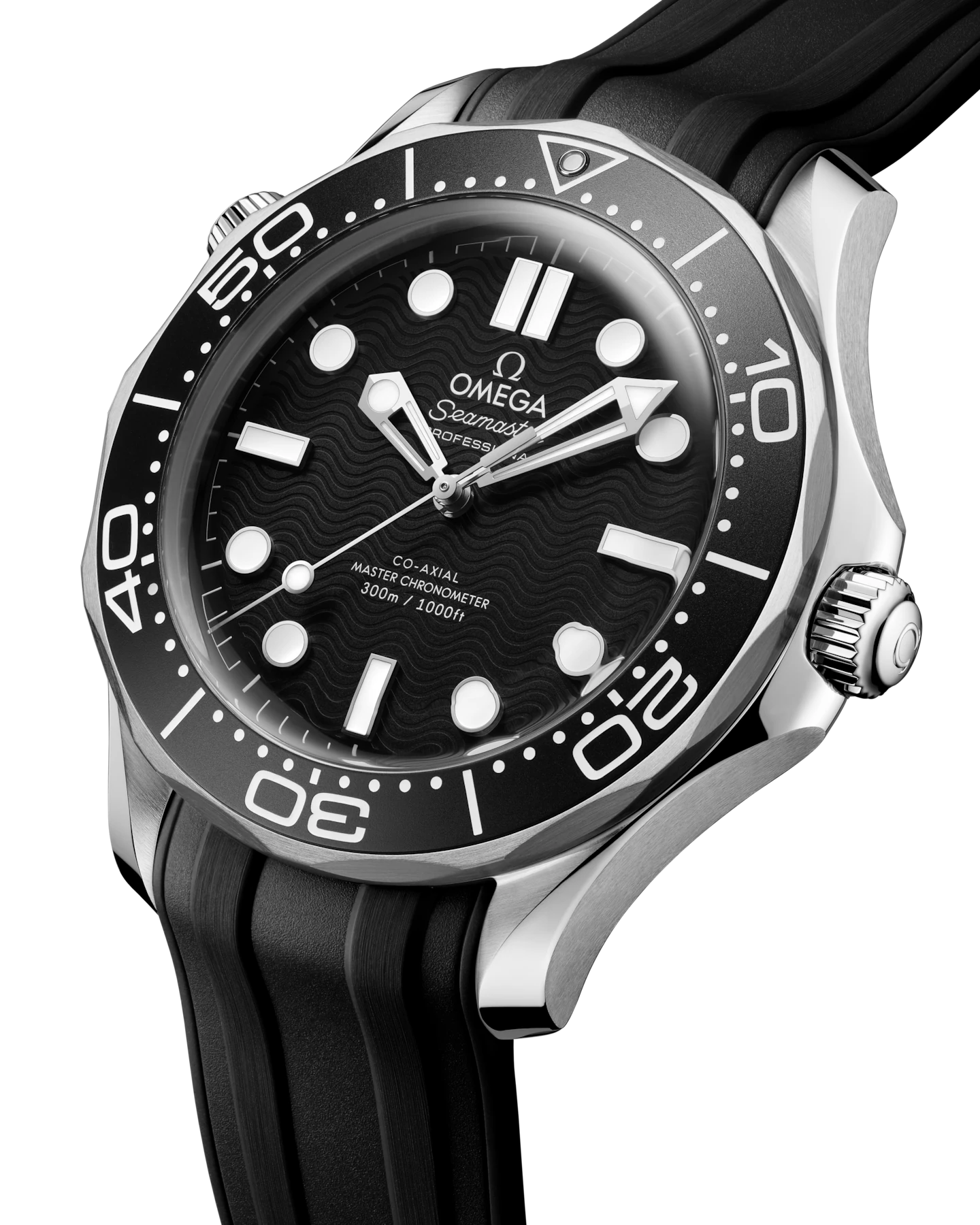 Omega Seamaster Diver 300M 42mm Black Dial Automatic Watch on Rubber Strap – 210.32.42.20.01.003