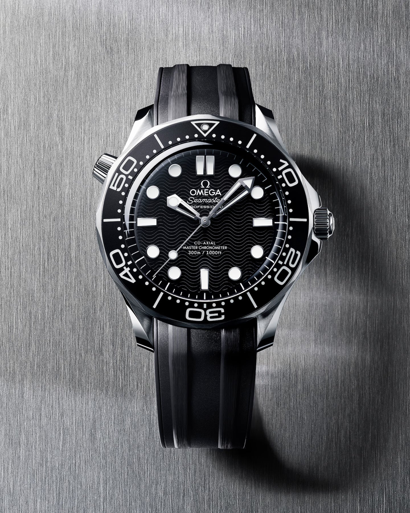 Omega Seamaster Diver 300M 42mm Black Dial Automatic Watch on Rubber Strap – 210.32.42.20.01.003