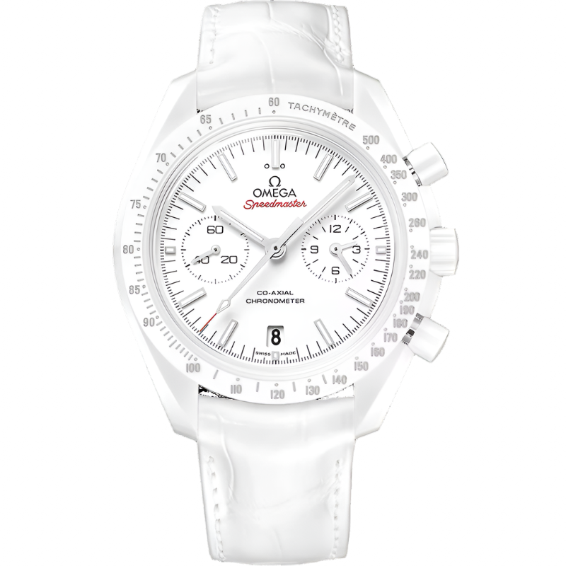 Omega Speedmaster 44.25mm White Ceramic Chronograph Automatic Men’s Watch 311.93.44.51.04.002 | Luxero