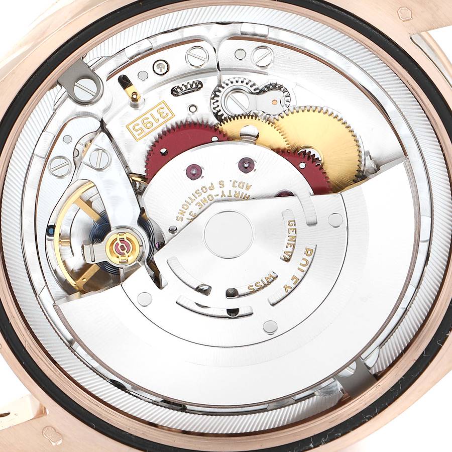 Rolex Cellini Moonphase White Dial Automatic 18K Everose Gold Brown Leather Men's Watch 50535WSBRL