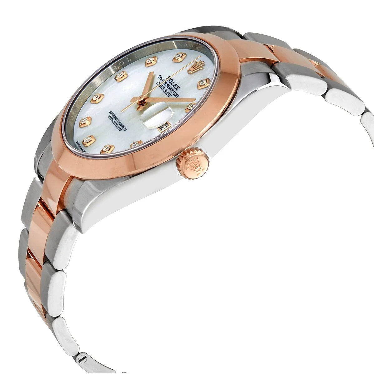 Rolex Datejust 41 Mother of Pearl Diamond Dial Everose Gold Jubilee Watch 126301 MDO