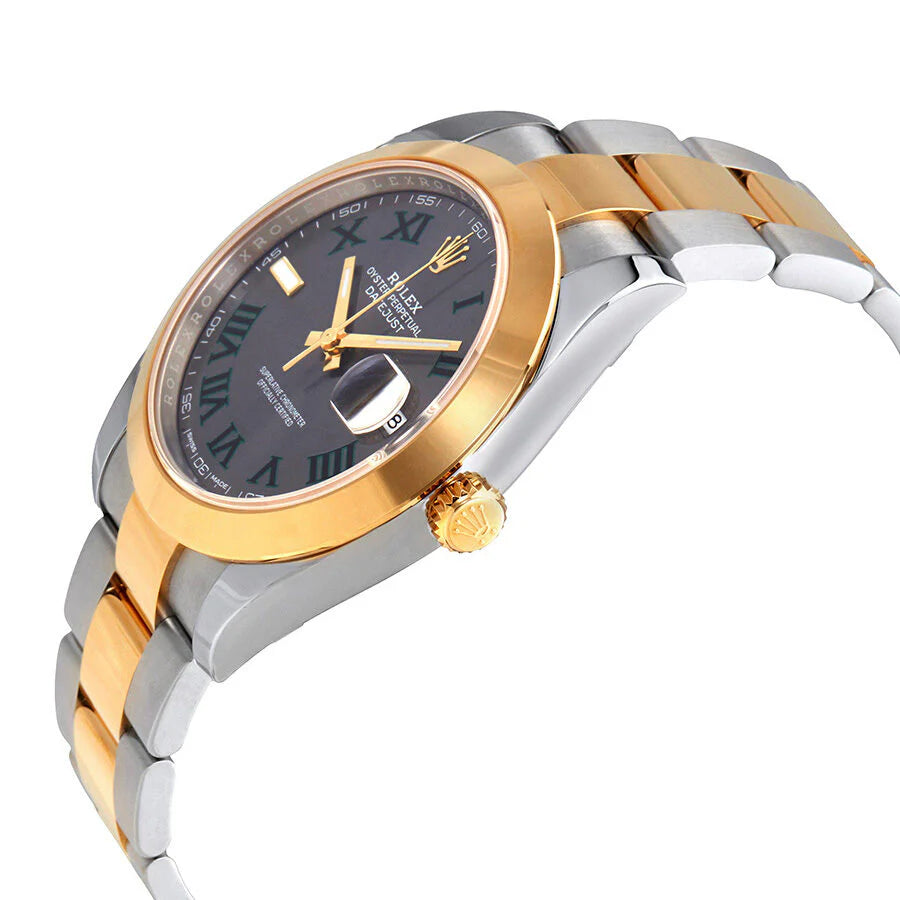 Rolex Datejust 41 Black Diamond Dial Stainless Steel & 18K Yellow Gold Jubilee Men's Watch M126333-0006