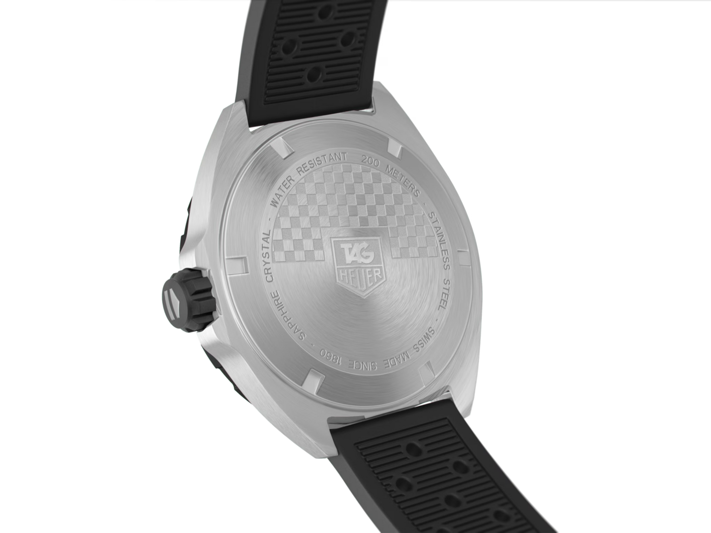 Tag Heuer Formula 1 WAZ1110.FT8023 – Men's 41mm Stainless Steel Quartz Sport Watch with Black Dial, Titanium Carbide Bezel & Rubber Strap