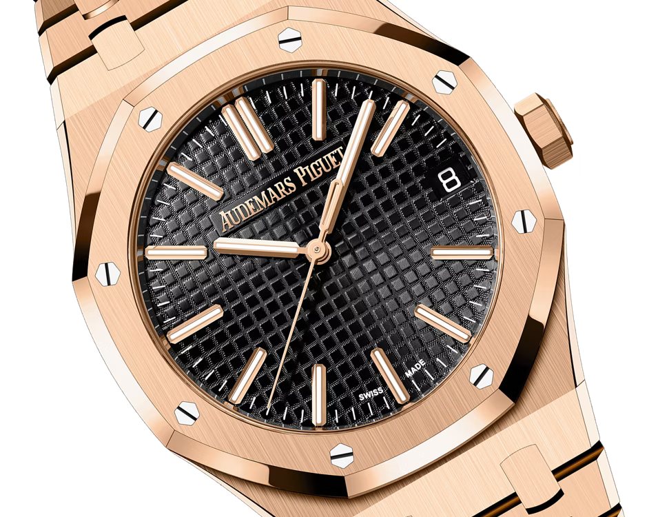 Audemars Piguet Royal Oak Automatic Black Dial 18kt Rose Gold Men’s Watch 15510OR.OO.1320OR.04
