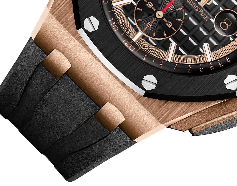 Audemars Piguet Royal Oak Offshore Chronograph Automatic Black Dial 18kt Pink Gold Men’s Watch 26401.RO.OO.A002.CA.01