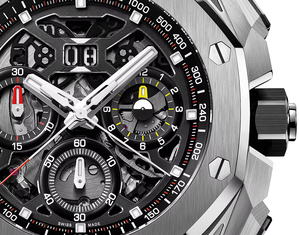 Audemars Piguet Royal Oak Concept Chronograph GMT Automatic Black Dial Titanium Men’s Watch 26650TI.OO.D013CA.01