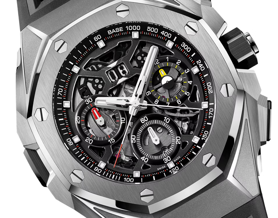Audemars Piguet Royal Oak Concept Chronograph GMT Automatic Black Dial Titanium Men’s Watch 26650TI.OO.D013CA.01