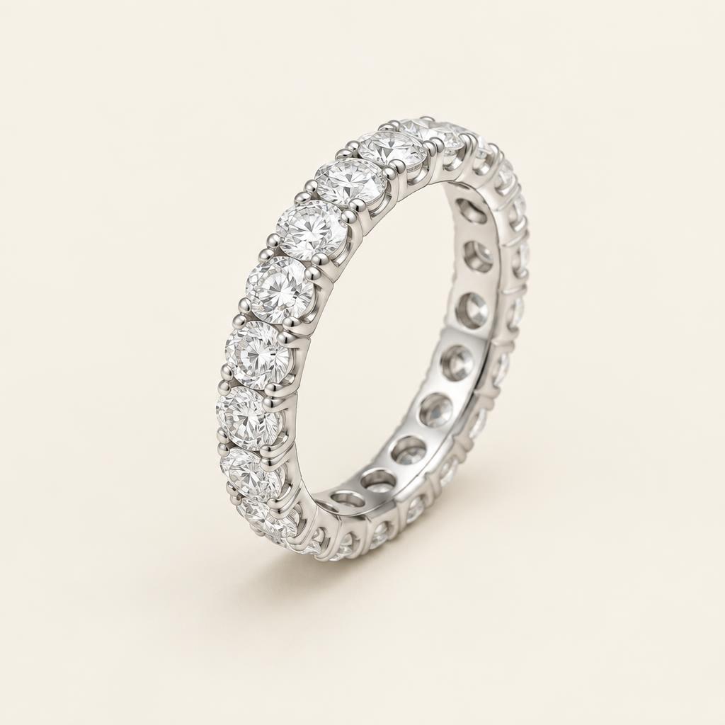 Illustrative 2.00 CT TW Lab-Grown Diamond Eternity Wedding Band in 14K Gold