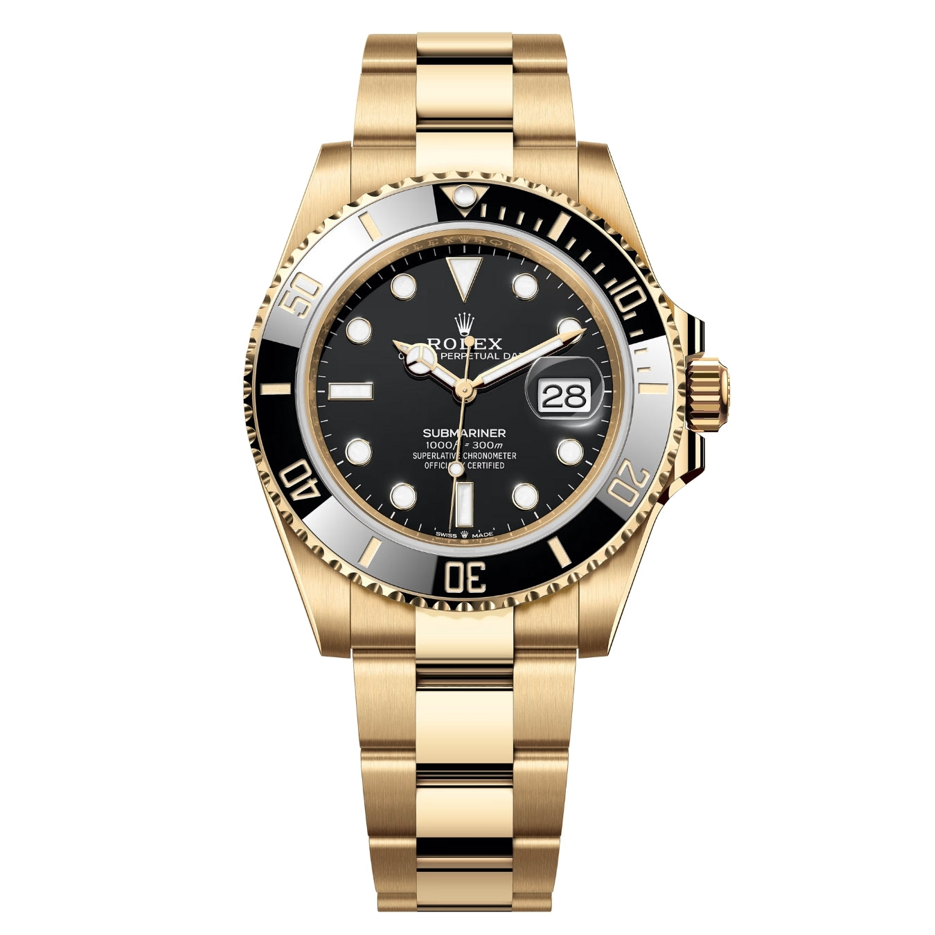 Rolex Submariner M126618LN-0002 – Men's 40mm 18kt Yellow Gold Dive Watch with Black Dial, Cerachrom Bezel & 300M Water Resistance