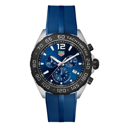 Tag Heuer Formula 1 CAZ101AV.FT8077 Men’s Chronograph 43mm Blue Dial Quartz Watch – Rubber Strap, 200M Water Resistant