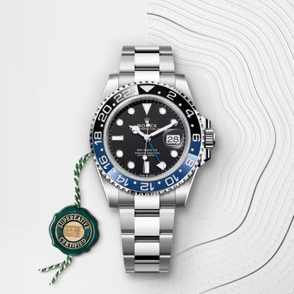 Rolex GMT-Master II “Batman” M126710BLNR-Preowned Men’s Automatic Watch – Black Dial, Jubilee Bracelet, Blue & Black Bezel