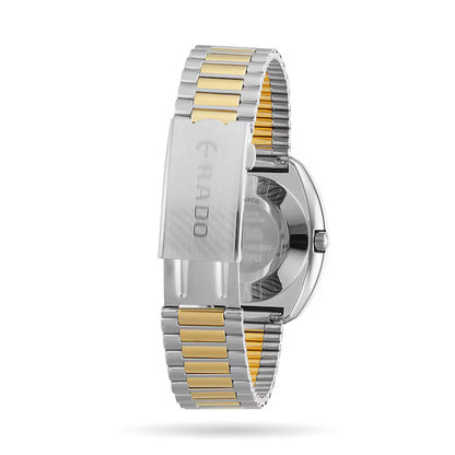 Rado R12408633 – Men's Original Diastar Automatic Watch, 35mm Two-Tone Stainless Steel Case with Champagne Diamond Dial, ETA 2836-2 Movement, 38-Hour Power Reserve