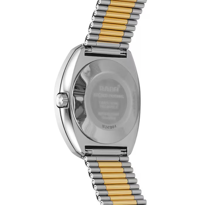 Rado R12408633 – Men's Original Diastar Automatic Watch, 35mm Two-Tone Stainless Steel Case with Champagne Diamond Dial, ETA 2836-2 Movement, 38-Hour Power Reserve