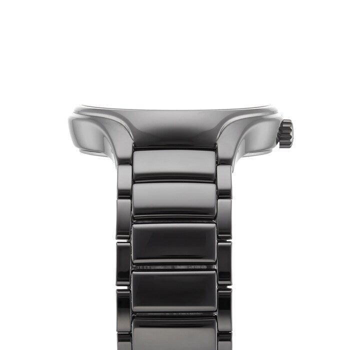 Rado R27057712 – Men's True Automatic Watch, 40mm Plasma High-Tech Ceramic Case with Grey Diamond Dial, Rose Gold-Tone Hands, Date Display, 50M Water Resistance