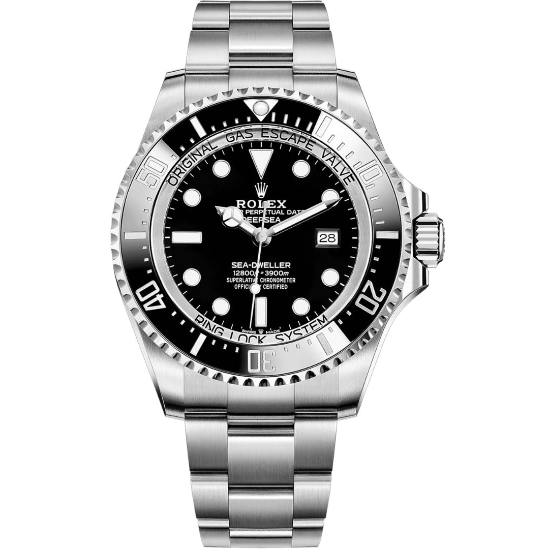 Rolex Deepsea 44mm Black Dial Ceramic Bezel Stainless Steel Men's Watch 126660-0001