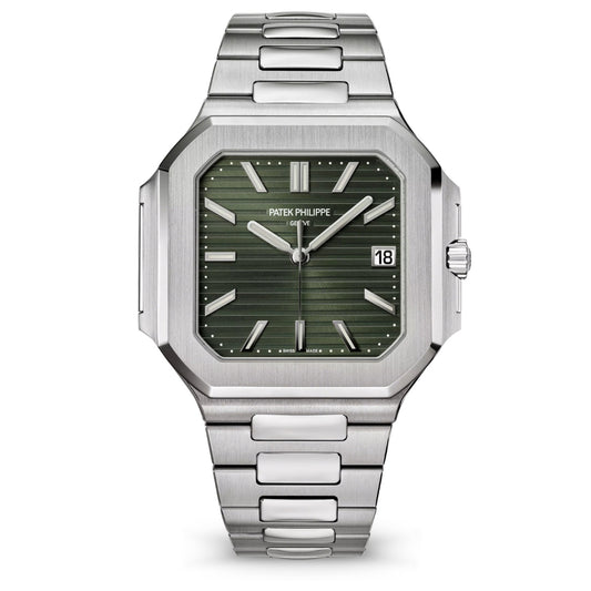 Patek Philippe Cubitus 45mm Olive Green Dial Stainless Steel Square Automatic Watch 5821-1A-001