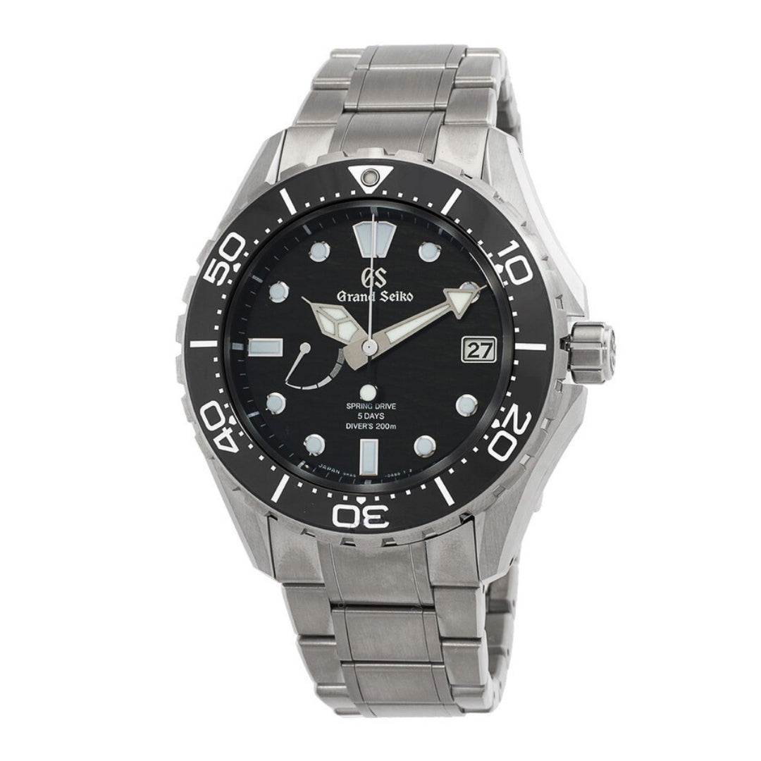 Grand Seiko Evolution 9 SLGA015G 43mm Titanium Automatic Diver's Watch with Ceramic Bezel