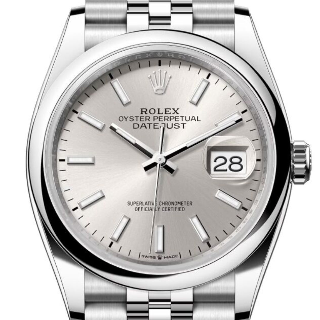 Rolex Datejust 36mm Silver Dial Jubilee Bracelet Men’s Watch 126200SSJ