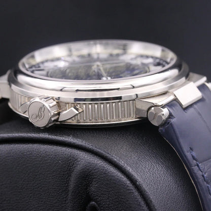 Breguet Marine 5517BB/Y2/5ZU Men’s 40mm White Gold Automatic Watch – Blue Dial, Rubber Strap, Calibre 777A