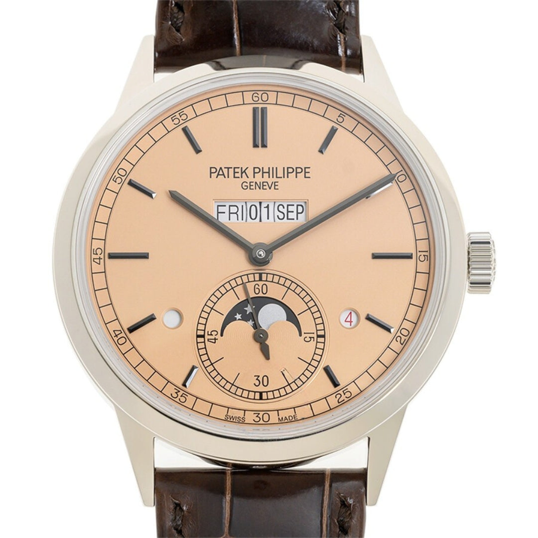 Patek Philippe Grand Complications Perpetual Calendar Salmon Dial 41mm Platinum Men's Watch 5236P-010