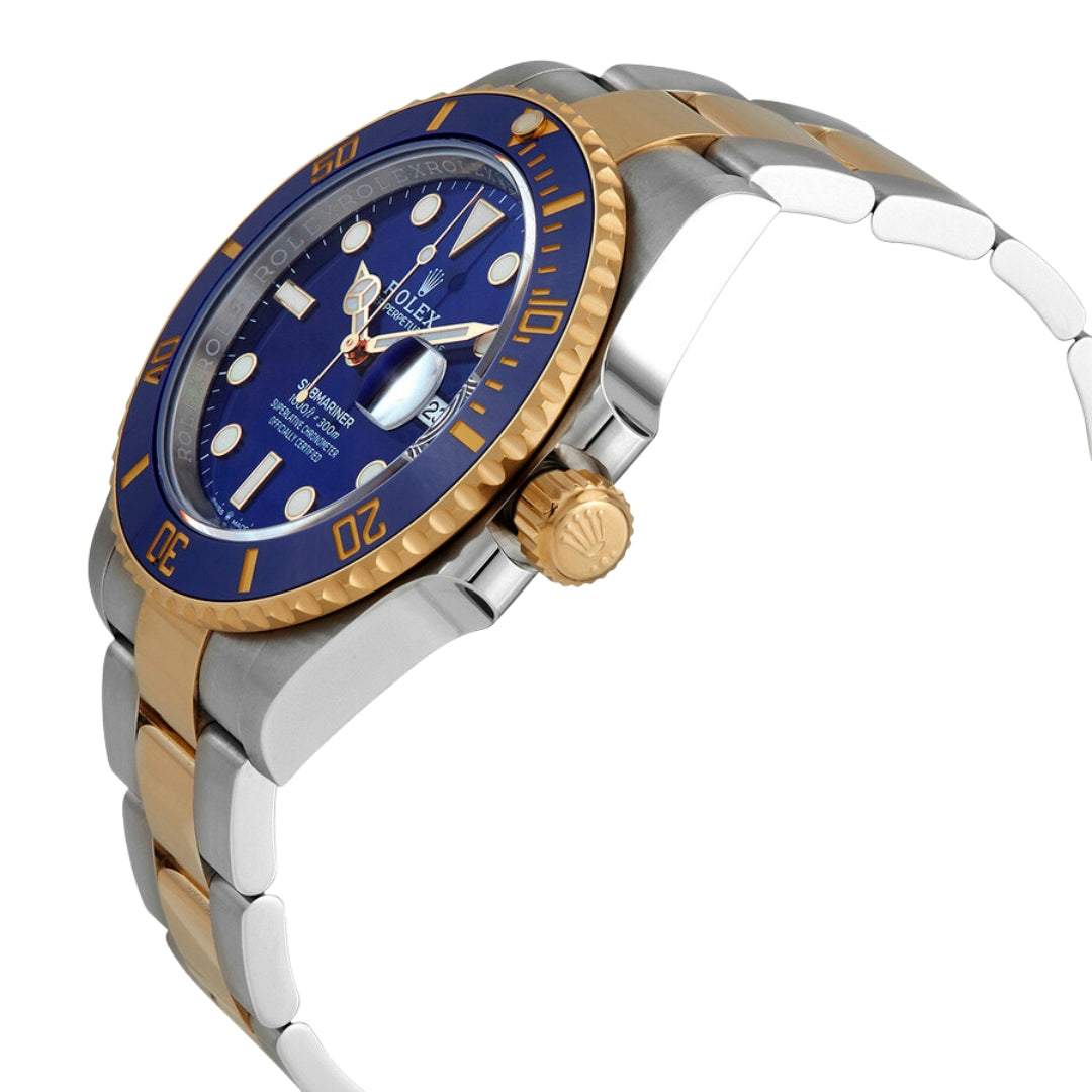 Rolex Submariner M126613LB-0002 – Men's 41mm Stainless Steel & 18kt Yellow Gold Watch with Blue Dial, Cerachrom Bezel & 300M Water Resistance