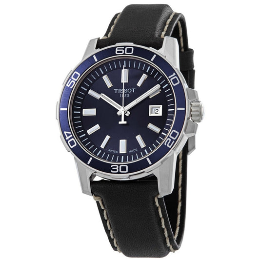 Tissot T-Sport Blue Dial 44mm Stainless Steel Quartz Men's Watch T125.610.16.041.00