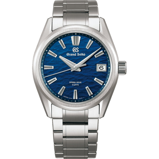 Grand Seiko Evolution 9 SLGA019G Lake Suwa Blue Dial Titanium Men’s Spring Drive Watch