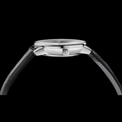 Rado R22878045 – Men's Coupole Classic Automatic Watch, 41mm Stainless Steel, White Dial, Black Leather Strap, 80H Power Reserve, 50M WR