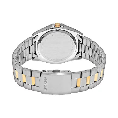 Citizen Quartz BF0584-56E – Men’s Dress Watch, 39mm Stainless Steel Case, Black Dial with Day-Date Display, Two-Tone Bracelet, 30M Water Resistant