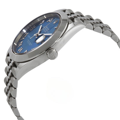 Rolex Datejust 41 Blue Dial Smooth Bezel Roman Numerals Stainless Steel Watch 126300BLRJ
