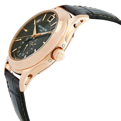 Patek Philippe Complications Annual Calendar Olive Green Dial 40mm Rose Gold Men's Watch 5205R-011
