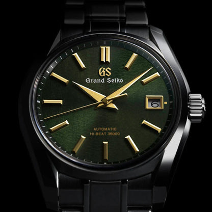 Grand Seiko Heritage 40mm Green Dial Stainless Steel Automatic Watch with Gold Hands SBGH271G