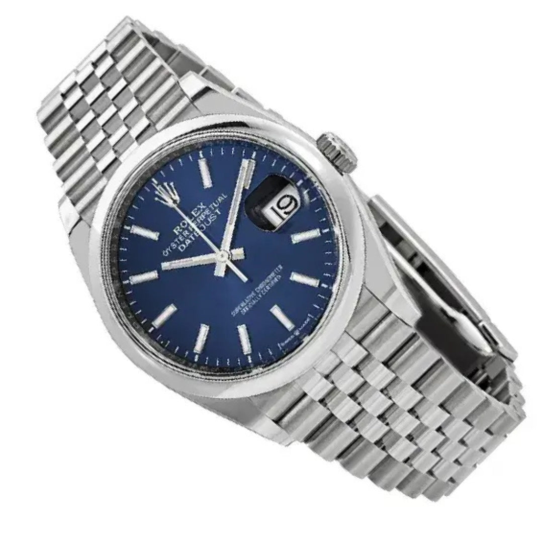 Rolex Datejust 36mm Blue Dial Jubilee Bracelet Stainless Steel Men's Watch 126200BLSJ