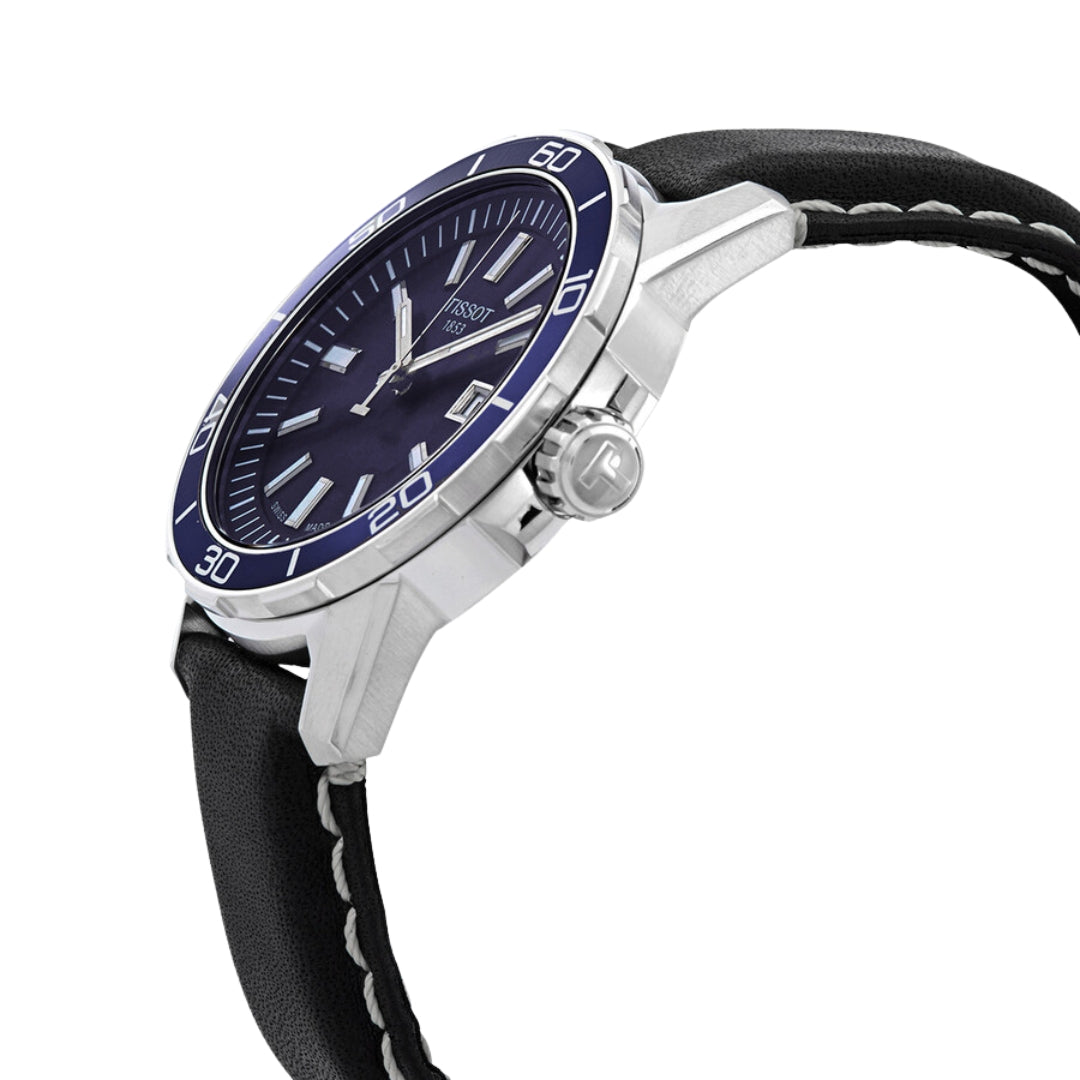 Tissot T-Sport Blue Dial 44mm Stainless Steel Quartz Men's Watch T125.610.16.041.00