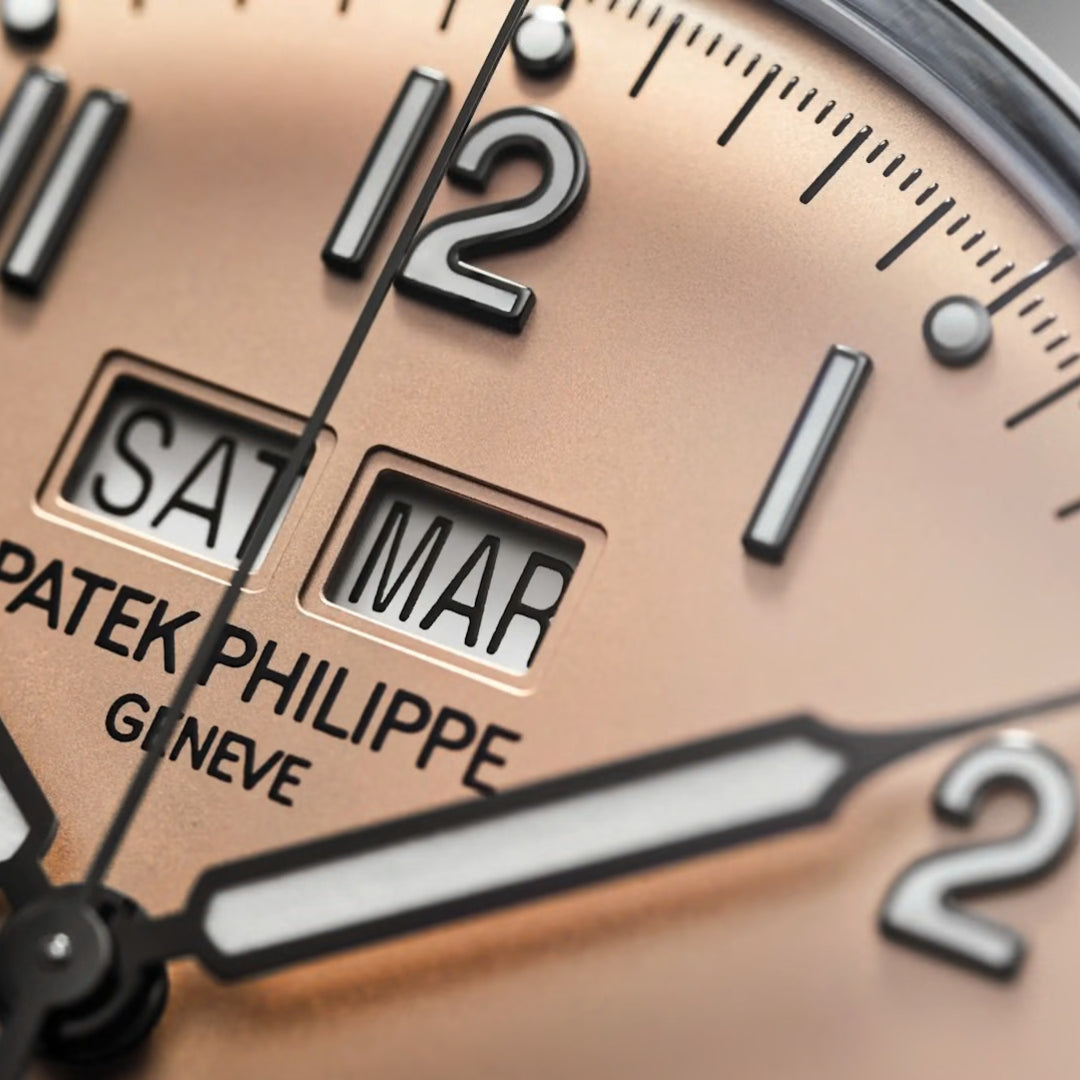 Patek Philippe Grand Complications 40mm Rose-Gilt Dial 18kt White Gold & Chocolate Brown Leather Watch 5320G-011